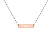 Load image into Gallery viewer, Engraved Freedom Chain Necklace