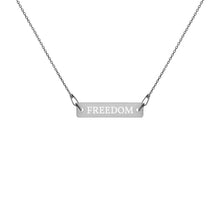 Load image into Gallery viewer, Engraved Freedom Chain Necklace