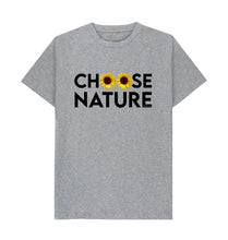 Load image into Gallery viewer, Athletic Grey Choose Nature T-shirt
