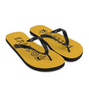 Yellow Freedom Flip-Flops