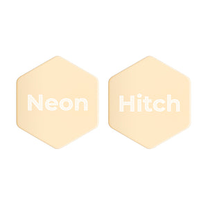 Neon Hitch Gold Stud Earrings