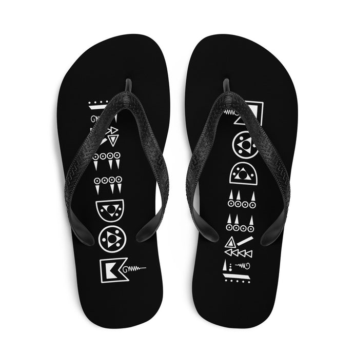 Black & White Freedom Flip-Flops