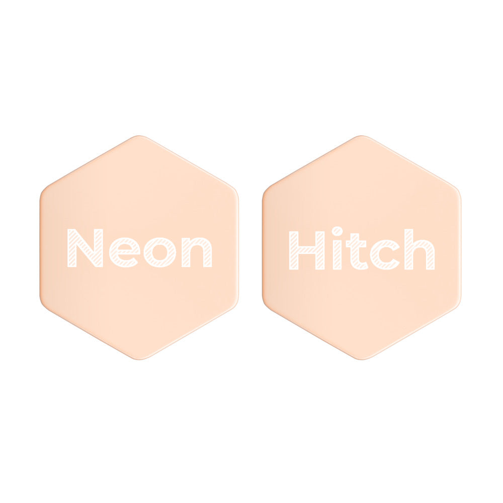 Neon Hitch Gold Stud Earrings