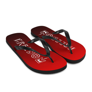 Black & Red Freedom Flip-Flops