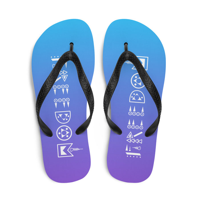 Purple & Blue Freedom Flip-Flops