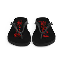 Load image into Gallery viewer, Black/Red Freedom Flip-Flops